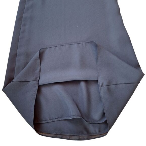 Wide Leg Chiffon Palazzo Pants Special Occasion Lined Flowy Party TanJay size 14 - Picture 8 of 10